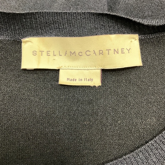 STELLA MCCARTNEY NAVY 2013 EMBELLISHED WOOL AND SILK KNIT SWEATER - Picture 4 of 5